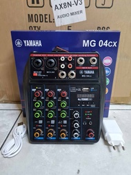 mixer mini bluetoot MIXER YAMAHA MG04CX MIXER 4 CHANNEL BLUETOOTH USB MP3 BISA RECORDING PC MG 04 CX