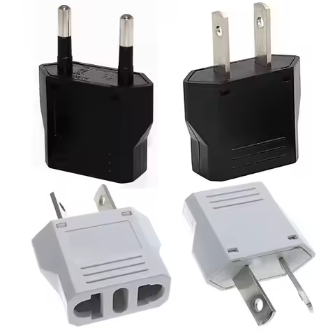 BX9120 Mini Pure Copper European And American Standard Conversion Plug 6A Small Travel Plug Connecto