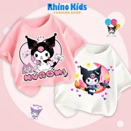 AK101 - RHINO KIDS girls' t-shirt new model 2025, short-sleeved t-shirt with cute KUROMI print for c