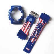 Captain Amerika Strap And Bezel Replacement G-SHOCK GA100 GA110 GA120 GD100 GD110 GD120 SET