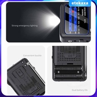 [Etekaxa] Mini Radio Small Portable FM Radio 12.9cmx7cm for Travel Camping Kitchen