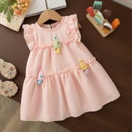 Summer New Sweet Baby Girl Dress, Cute Cartoon Children'S Clothing (9 Months -4 Years Old)