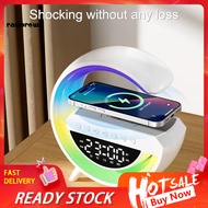 <rainbrown> G-shaped Wireless Speaker Multifunctional Bedside Lamp G-shaped 15w Wireless Bluetooth 5