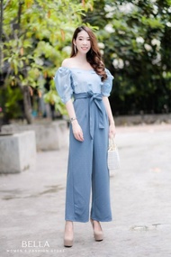 BE-JL03 Jumpsuit จั้มสูทขายาว มีไซส์สาวเล็ก สาวอวบ (S32-35”M36-39” L40-42” XXL44-46”) ชุดออกงานหรูๆ ชุดทำบุญ ชุดทำงาน ชุดสาวอวบ แฟชั่นผู้หญิง