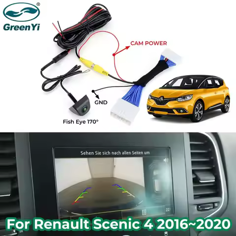 Plug & Play Rear View Camera for Renault Model Talisman Scenic 4 Journey 4 IV Megane R9 Rlink 2 OES 
