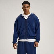 Oversized Dropped Shoulder Long Sleeve Sweat Jacket Hooded Triple Zip Style Zipthrough Hoodie Co Ord