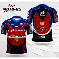 Men's Summer Large Size Loose Motorcycle GP Mandalika 3D Printed Racing Suit Motorcycle GP