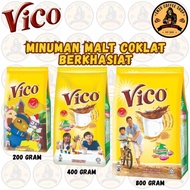 VICO NUTRITIOUS CHOCOLATE MALT INSTANT DRINK / MINUMAN COKLAT BEKHASIAT SEGERA VICO 200GM 400GM 800G