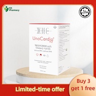 WHC UnoCardio X2 Omega3 60 Softgels Heart Lipid BP Memory Skin Eye Joint Care