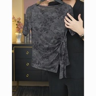 Summer 2026 New Style High-End Bow Tie-up Narrow-waisted Top Women260817EE