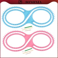 [SONONIA] 4pcs Plastic 8 Shape Loom knitting Board DIY  Kits Needle Knitting Kits
