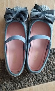 NET藍格紋女童鞋