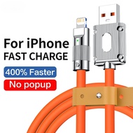 IOS Fast Charger 120W Silicone 1M,2M Cable Charging Durable Rubberize