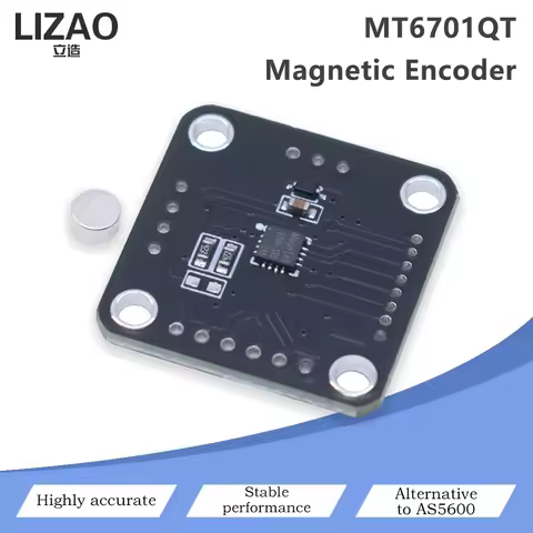 MT6701QT Magnetic Rotary Encoder Sensor Module 14-bit High Precision SPI/I2C Interface Alternative T