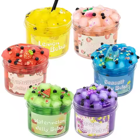 70/300ml Large Capacity Crunchy Slime Kit Premade Crystal Slime Set Super Soft And Non-Sticky Jelly 