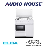 [BULKY] ELBA EEC-866WH FREE-STANDING COOKER ELECTRIC OVEN 3 GAS BURNERS ***1 YEAR WARRANTY*** (ETA : MID - END APRIL)