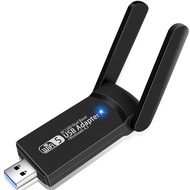 USB WiFi Bluetooth Adapter, 1300Mbps Dual Band 2.4/5Ghz Wireless Network External Receiver, Mini WiF