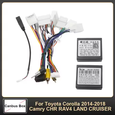 Canbus Box RZ-FT01 RZ-FT52 For Toyota Corolla 2014-2018 Camry CHR RAV4 LAND CRUISER Android Car Radi