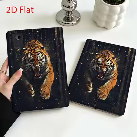 Tiger Art Pattern Soft For Lenovo Xiaoxin Pad Pro Tab P12 P11 11 13 11.2 inch K11 Plus Pen Tray Tabl