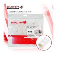 EYOTA RJ-45 100Pcs Cat5 Ethernet Cable RJ45 Connector Network Cable