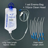 IsALifestyle Medical 1200ml Enema Bag Kits Set Defecation Bowel Cleaner Intestinal Reusable Enema Ba