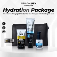 MS GLOW MEN Paket Basic Hydration Series Terbaru Pencerah Wajah Pria Penghilang Jerawat dan Bekasnya