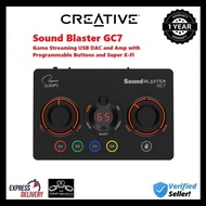 CREATIVE SOUND BLASTER GC7 GAME STREAMING USB DAC AND AMP , SUPER X-FI , 7.1 VIRTUAL SURROUND FOR PC PS4 PS5 SWITCH
