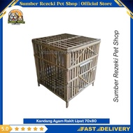 Kandang Ayam Rakit Lipat Bambu Sangkar Unggas Kotak Bambu Jati Persegi Bebek Angsa Ayam Unggas Kate 