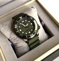 Citizen Promaster Diver Watch BN0157-11X Eco Drive Army Green Dial &amp; Rubber