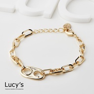 Lucy's 簡約豬鼻子 手鍊 (二色) (117265/117266)/ 金