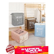 【SpendWithJoy】 75L Large Foldable Dirty Clothes Basket Laundry Basket Storage Box Shirt Wash Bag Col