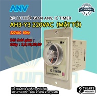 Rơ Le Thời Gian ANV IC TIMER AH3-Y3 220VAC (mặt tủ)