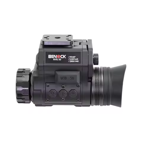 NVG50 Helmet Night Vision Goggles 1-4x Digital Magnification 2560x1440 Pixel Resolution 0.001Lux Ult