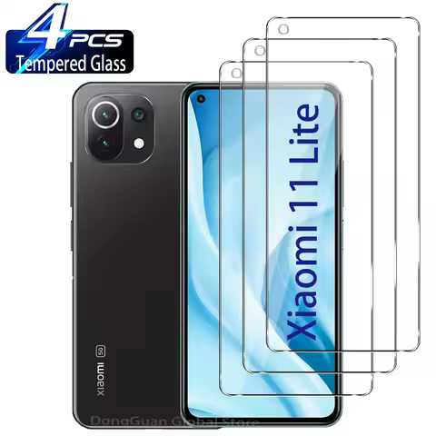 2/4Pcs Tempered Glass For Xiaomi 11 Lite 5G NE 9H Screen Protector