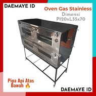 Oven/Oven gas Api Atas Bawah/Oven Kue Kering/Ukuran 120x55x70 Cm