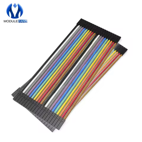 40Pcs 2.54mm Dupont Cable Female to Female Colorful Dupont Jumper Wire 20CM
