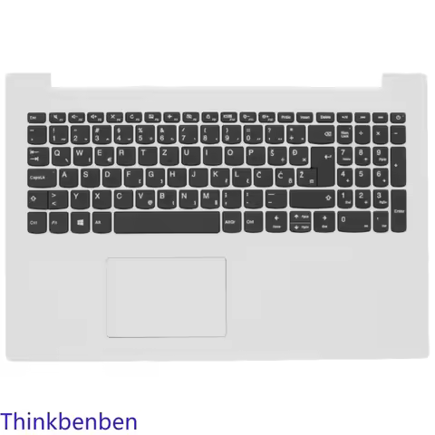 SI Slovenian Keyboard White Upper Case Palmrest Shell Cover For Lenovo ideapad 330 15 IGM AST IKB 5C