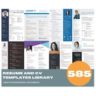 Resume Templates 500 Sets  Malay/English | English Professional | Microsoft Words Format