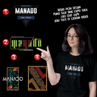 Kaos Distro MANADO Premium - 4 DESAIN BEBAS PILIH MANADO - XMND3