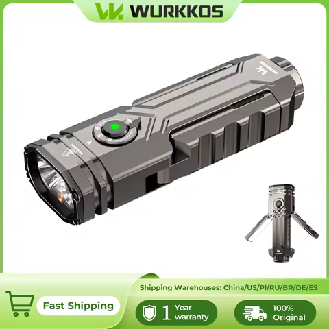 Wurkkos HD02 LED Work Light USB 3200 Lumens Folding Lantern Rechargeable Magnetic Flashlight Camping