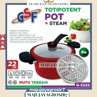 PANCI PRESTO G-5222 / PANCI PRESTO + STEAMER 22CM GSF G 5222 / PRESTO TOTIPOTENT POT + STEAM GSF 522