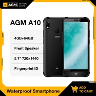 AGM A10 4GB 64G Rugged Phone Android™ 9  4G Rugged Smartphone 5.7 Inch Cellphone Front Speaker IP68 Waterproof Mobile Phone