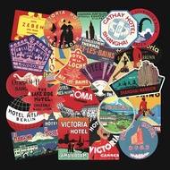 56pcs VINTAGE HOTEL LOGO Vinyl Decal graffiti STICKERS bomb for laptop, fridge, luggage & etc