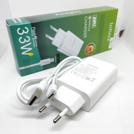 UNIQUE CHARGER INFINIX FAST CHARGING 33W ORIGINAL 100% MICRO USB & TYPE C ORIGINAL INFINIX 33W CHARG