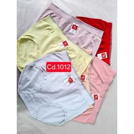 KATUN Elena E 1012 Plain Cotton Mid Waist Freesize Stretch Underwear