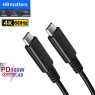 Short usb-c video cable 4K Monitor cable USB-C 3.1 Gen 2 Cable PD 100W Fast Charging cable Sync dat cable for samsung T5 T7 macs