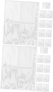 Ciieeo 60 Pcs Loose Leaf Photo Folder Photo Sleeves Photo Album Refill Pages Clear Binder Sleeves Clear Binder Photo Postcard Album Binder Card Sleeves Card Pocket Pp A4 Storage