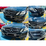 Mercedes Benz w212 prefacelift AMG SL diamond front grill grille sarung 2010 2011 2012 logo emblem a