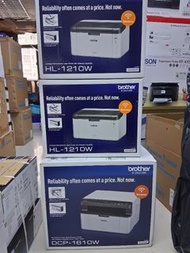 全新行貨長期現貨 Brother HL1210W 黑白鐳射打印機/DCP1610W 三合一多功能黑白鐳射打印機