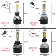 LED ไฟหน้าหลอดไฟ H1 H3 H4 H7 H8 H9 H11 HB3 HB4 9005 9006 ไฟหน้าสำหรับรถยนต์ Turbo LED หลอดไฟอัตโนมัต